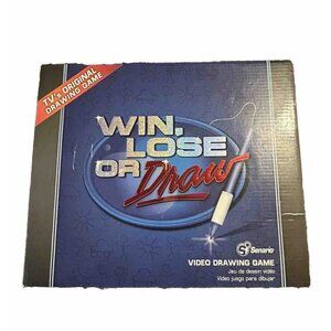 Win, Lose or Draw Video Drawing Game System Senario TV's Original Drawing Game